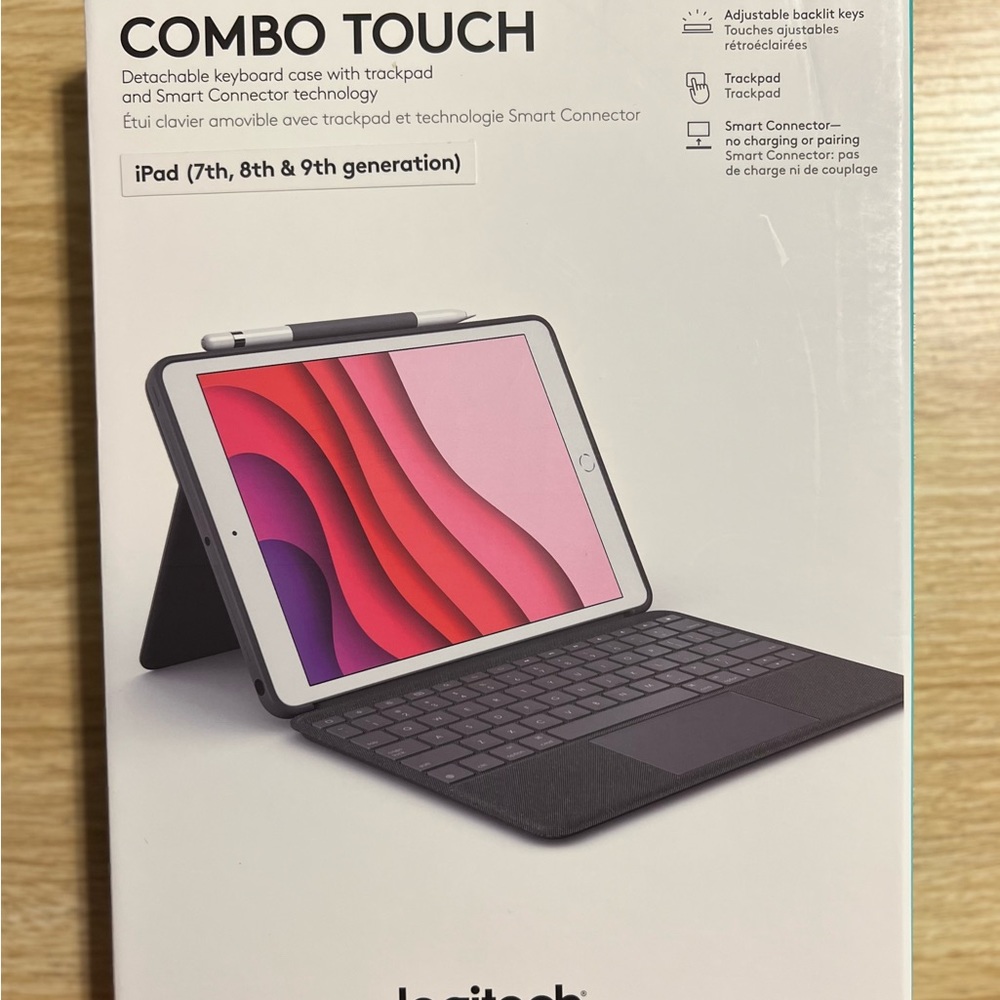 Logitech Combo Touch (For iPad 7th & 8th Generation)